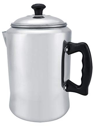 KIMISS Aluminiumlegierung Kaffeemaschine Topf - Klassischer Perkolator -Teekessel mit Deckel für Induktionskocher Einfach Sauber und Ergonomisches Design