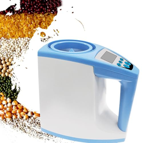 Misuratore di umidità Digitale Automatico per Cereali, Misuratore di umidità per Cereali Ad Alta Precisione, Misurazione Multifunzione del Peso della Temperatura Dellumidità