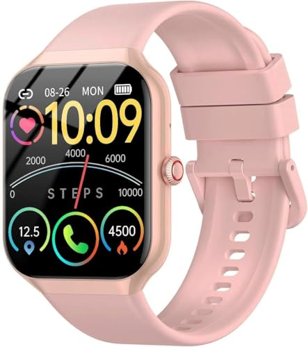 Smart Watch for Men Women Answer/Make Call, 1.96 HD Touch Screen SmartWatch,Heart Rate/SpO2/Sleep Monitor, 100+ Sport Activity Tracker Step Counter, IP68 Waterproof Fitness Tracker for Android iOS