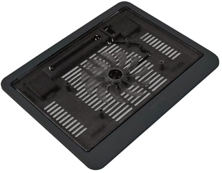 QLECXZI Laptop Cooling Pad Easily Supports Laptops Up To 6inch While Offering Quiet Cooling Solutions Metal Mesh ABS 14inch Laptop Fan Temperature Reduction