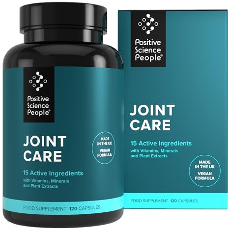 Joint Care - Curcumin 95% from Turmeric, Boswellia, Boron, D3 & K2 MK-7 | 15 Nutrients | Dietitian-Formulated, Bone & Joint Support, Magnesium, Made in England, Vegan, No Glucosamine, 30-Day Supply