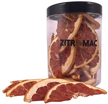 90gr Pomelo Deshidratado para Cóctel, Fruta deshidratada sin Azúcar para Coctel, Decoración Comestible, Repostería, Navidad, Bebidas, Iinfusiones - Rodaja de Pomelo Seca 100% Natural sin Aditivos