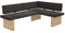 Hela Tische, Eckbank, Sitzbank Linn, Webstoff Braun, Holzgestell Artisan Eiche, li-re montierbar, Belastbakeit ca. 300kg, Maß 200x140x83cm
