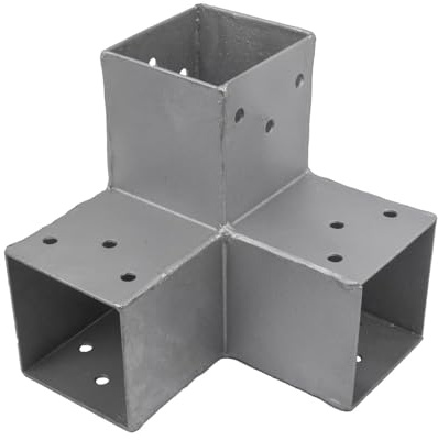 GeZu Impex Pfostenecke für 3 Balken 70 x 70 mm