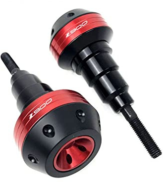 Motorrad CNC Aluminium Sturzpads Motor Tank Fallende Crash Protector Pads Für Kawasaki Für Z900 Für Z900RS Alle Jahre Zubehör Aufprallschutz (Farbe : Rot)