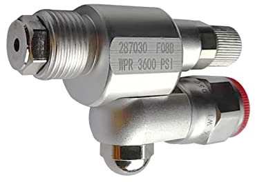 287030 Absperrventil Drehgelenk Verlängerung Anti-Spuckventil Airless Spray Adapter Gelenk für Hochdruck-Airless Farbspritzgeräte Pistolenmastverlängerung