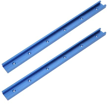 2er-Set Aluminium T-Gleitschienen 1000mm - T-Schlitz Gehrungschiene für Router & Tischsägen, Holzarbeit Zubehör