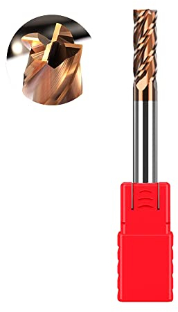 ASNOMY VHM - Fresa a gambo in metallo duro, rivestito AlTiN 55 HRC 4, taglio, foratura, fresatura, finitura, immersione, CNC, carburo di tungsteno (4 mm)