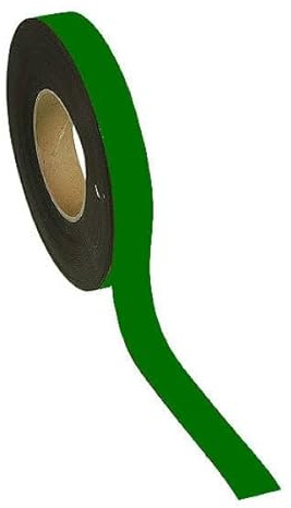 Inwell - Magnetband 20 mm in Farbe Grün auf Rol - 10 meter | NICHT Selbstklebend, Stark magnetisch, Magnetstreifen