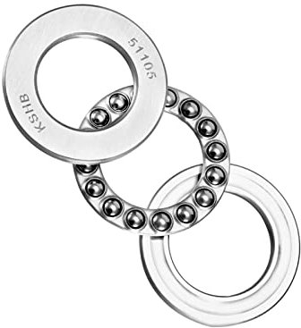 QUARKZMAN 1 Stück Einweg Axial Kugellager 25mm x 42mm x 11mm Chromstahl Einreihige Walze für Aufzüge und Formenbau