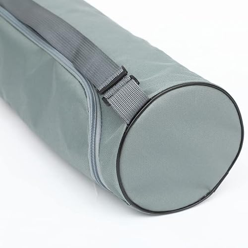 Drfeify Yogamatten-Tasche, Yogamatten-Aufbewahrungstasche, Oxford-Stoff, Wasserdicht, mit Reißverschluss, Yogamatten-Tragetasche mit Verstellbarem Riemen für das Fitnessstudio (Grau)
