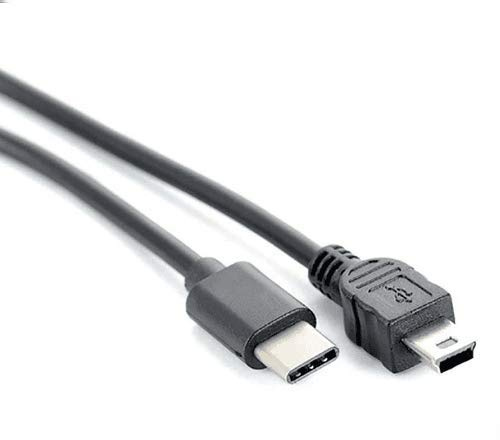 CableUSB C vers Mini USB Synchronise & Charge | 480 Mbit/s | Compatible Micro Blue Yeti, PS3, Wii U Pro, DD Externe, Caméras Numériques, MP3 | 2m