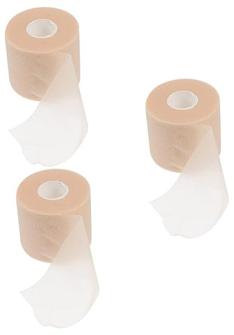 GLEAVI 3 Rollen Grade Tape Für Finger Schwamm Tape Gesundheit Wiederverwendbare Bandage Schwamm Sport Tape Atmungsaktive Schwammfolie Erste-hilfe-tape Haut Schwamm Sport Wrap