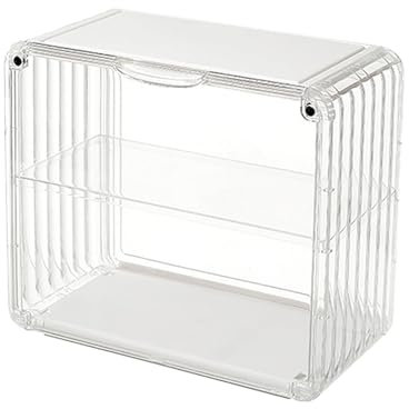 PerGar Blindbox-Figuren-Vitrine, Acryl-Sammelbox Zum Zusammenbauen, Staubdicht, Schutzvitrine für Actionfiguren, Puppenspielzeug-Aufbewahrungsbox, Sammler-Vitrine für (Kleine Größe,