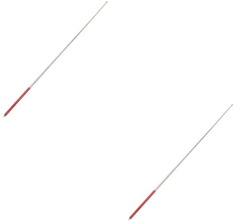 HOMSFOU 2St Stift Klassenzimmer-Zeiger ausziehbarer Zeigerstock Faltbares Whiteboard Hinweise zur Office-Präsentation Optometrie-Stab Skalierbar Tafel Demonstrator Büro rot