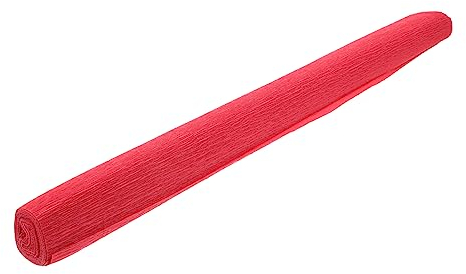 Rotes Krepppapier 1 Rolle Bastelkrepppapier für Papierfächer