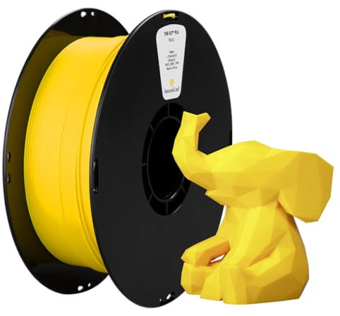 kexcelled CMYK Gelb Lithophane PLA Filament 1,75mm 1kg Spule Lebendige Farben Zähigkeit Erhöhen für FDM 3D-Druckern Kreativprojekte