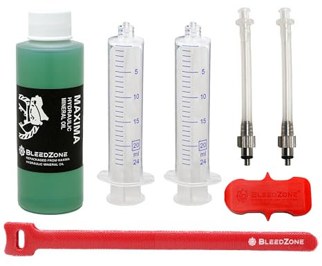 BleedZone Bremssattel-Entlüftungsset für SRAM DB8 Scheibenbremsen mit Metall-Handgriff und Mineralöl im Lieferumfang