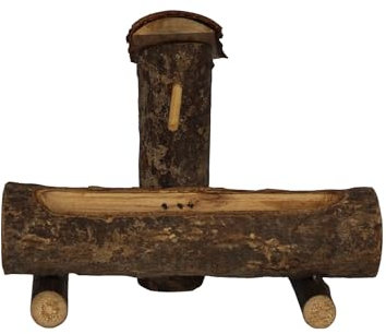 ZICOM Krippenzubehör Wassertrog 12x6x10cm Holz – Detaillierter Miniatur-Wassertrog für Krippen