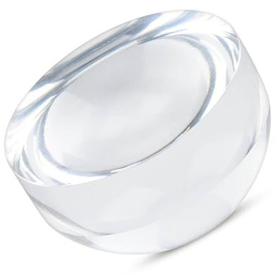 Optical Acrylic Magnifier Dome 6X Portable Reading Magnifying Glass for Newspaper Map Book Directory