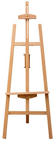 GLJTUO Caballete De Exhibición Caballete De Dibujo Caballete De Madera De Haya De Alta Gama con Soporte Trasero De 1,5 M Caballete De Madera De Haya Roja Caballete De Madera Par,