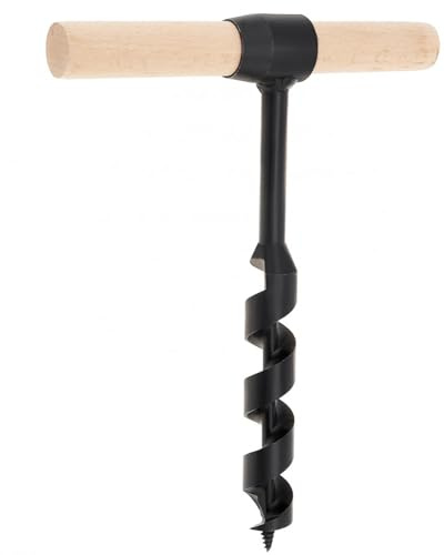 Handschneckenholzbohrer, Mehrzweckhandbuch Handbohrer, Hochleistungsstahl -Auger -Gear -Werkzeug zum Camping, Buschcrafting, Outdoor, Wandern