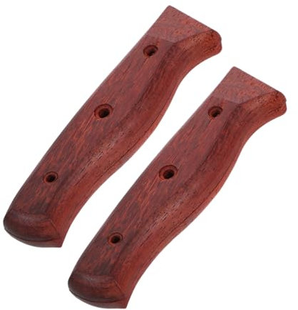 PartyKindom 2pezzi Manici in Legno Per Coltelli Da Cucina Sostituzione Di Impugnature in Legno Accessori Per Manici Di Coltelli Per Taglierino