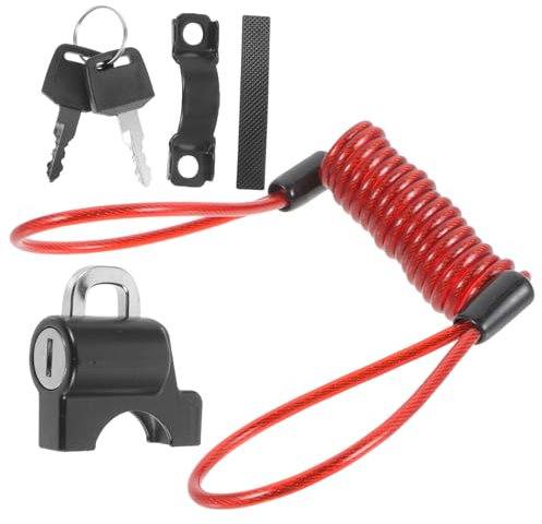 Hemobllo Bloqueo De Casco Candado De Seguridad para Casco De Bicicleta y Motocicleta Candado Antirrobo para para Viajes Moto o Bicicleta