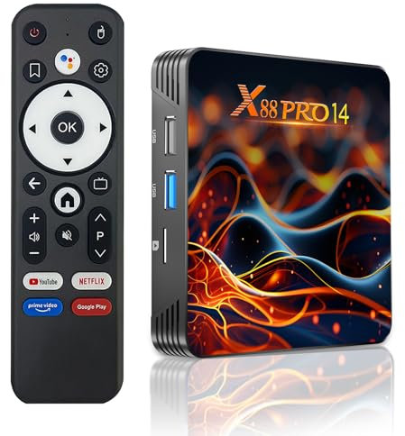 Android tv box,X14 PRO Android 14.0 box 2GB RAM 16GB ROM RK3518 Quad-Core 64bit Cortex-A53 Mali 450 MP2 GPU Support 4K 3D 1080P 2.4/5.0GHz WIFI BT5.0 10/100M Ethernet DLNA HDMI2.0 USB3.0 H.265