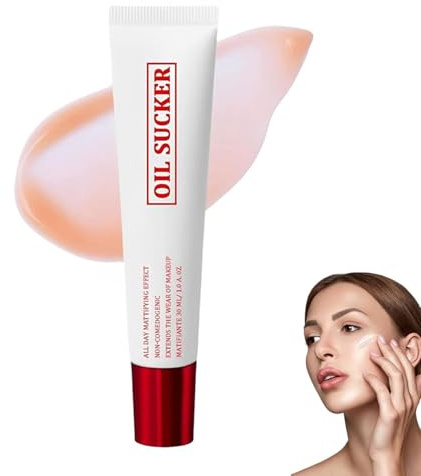 Oil Control Primer viso per pelli grasse, base per trucco estremamente opacizzante, impermeabile e a prova di sudore, controllo della lucentezza a lunga durata con finitura opaca naturale (1 pezzo, 10