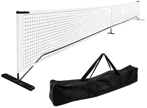 Badminton nätset | volleyboll nät utomhus | idealisk fritidssport för tennis | avtagbar tennisövning, 9,5 kg med bärväska 6,7 m för/badminton, Vitt, Refer to description