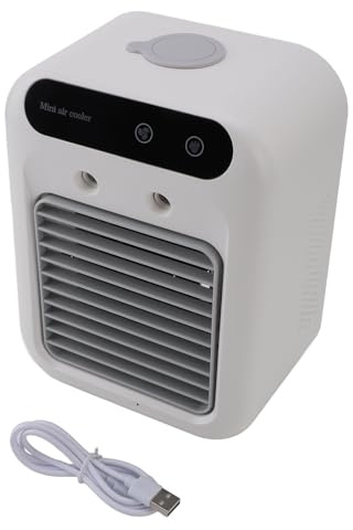 Ventilador de CA portátil, 500 ml de aire acondicionado móvil Agua de agua pequeña enfriador de aire para la habitación Cartero para acampar