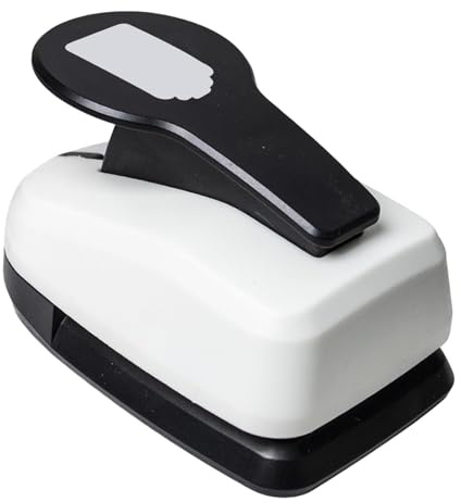 MotiveTech Perforadora de Papel, Cortadora de Papel, Máquina Perforadora Decorativa para Manualidades Y Scrapbooking, Etiqueta, Individual