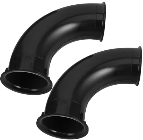 BUGUUYO 2 Tubi Porta Altoparlante Bass Reflex in Plastica Neri 90X210 MM per Subwoofer Auto e Cabinet Audio Casa Tubo Sonoro Compatto per Uscita Aria e Miglioramento Qualità Audio