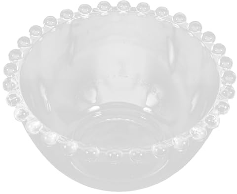 BESPORTBLE Tazón de Vidrio Transparente Grande para Servir Frutas y Postres, Cuenco de Cocina Multiusos para Ensaladas y Yogur, Utensilio Resistente para Fiestas y Uso Diario