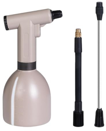 Jiuvaso Annaffiatoio Elettrico a spruzzo da 500 ml con Asta di prolunga, spruzzatore Automatico per Acqua, Lavaggio Auto, Pulizia della casa, Cortile