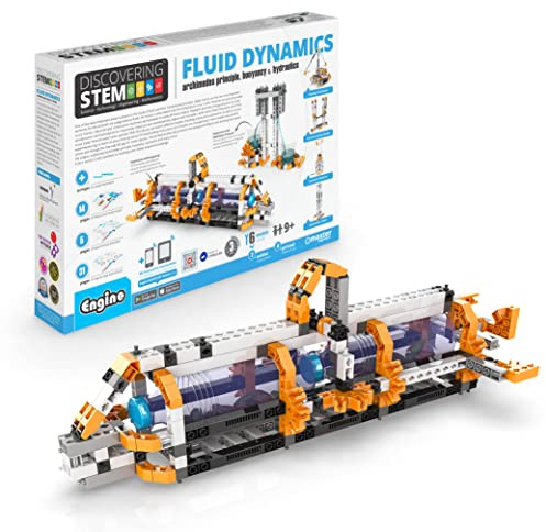 Engino - Giocattoli Staminali, Fluid Dynamics, Giocattoli da Costruzione per Bambini 9+, Giocattoli Educativi, Regalo per Ragazzi e Ragazze (6 Opzioni di Modello), Attività Sperimentali