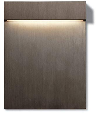 FLOS Applique con corpo in acciaio inox Real Matter 3W 2700K spazzolato 1,5x11,5x15 centimetri bronzo (Referenza: F5960046)