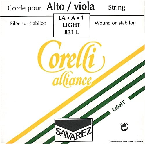 Corelli Viola Saiten Alliance A Nylon/Alu. Umsponnen Light 831L