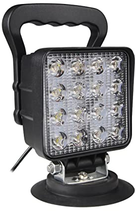 Ryme Automotive Foco de Trabajo LED Base Magnética 48W 12-24V Faro LED Tractor, Coche, SUV, todoterreno, ATV, Barcos, Vehículos industriales, Iluminación LED 3200 lúmenes