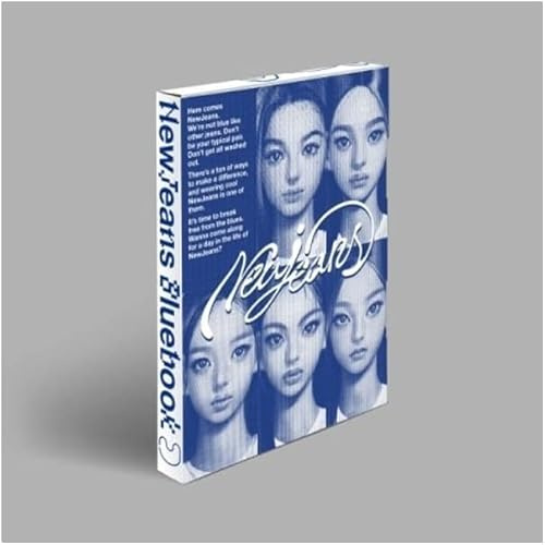 DREAMUS NewJeans – NewJeans 1st EP 'New Jeans' Bluebook ver. (Cover zufällig) + kulturelle koreanische Geschenke (dekorative Aufkleber, Fotokarten)