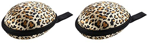 Zerodeko 2stücke Silicone Case Für Damen Leopard Muster Zip-gepäck Organizer Für Reisen Unsichtbare Bh-aufbewahrung Kleine Reisetasche Für Unterwäsche