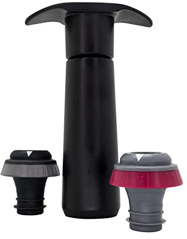 Pompa a vuoto manuale con indicatore acustico, include 2 prese con indicatore della data