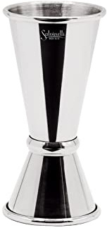 Salvinelli Japanese - Dosificador para cóctel de Acero Inoxidable 18/10, Jigger Barman 20-40 ml, Fabricado en Italia, Acabado Brillante