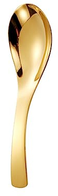 susiodeu Suppenlöffel Edelstahl Dicke Korrosionsbeständigkeit Metalllöffel Rostfrei Kochutensilien Tee Hotel Restaurant, Golden