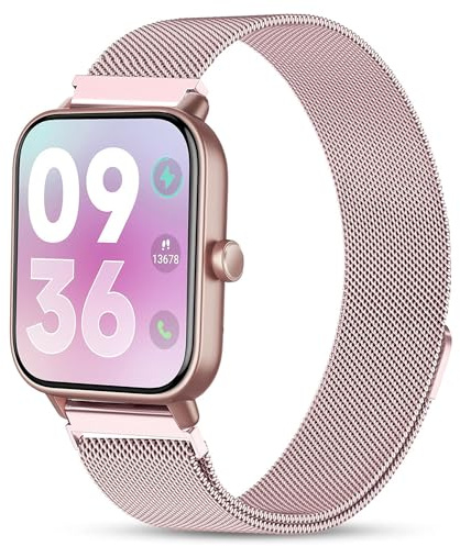 VELULYX Metal band Compatible Veryfit Smart Watch IDW19/IDW13/IDW16/IDW18, 22mm Stainless Steel Band for Gloryfit P66/P66D/P72/P95, TUYOM LW36, H1/D1,T50S, Y6,YB54, G39,AGPTE LW11 Smart Watch