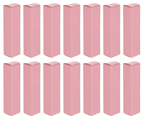 Baluue 50stücke Kraftpapier Boxen Für Lippenbalsam Und Lippenstift Kleine Verpackungsboxen Aus Robustem Naturpapier Für Und Kreative Projekte