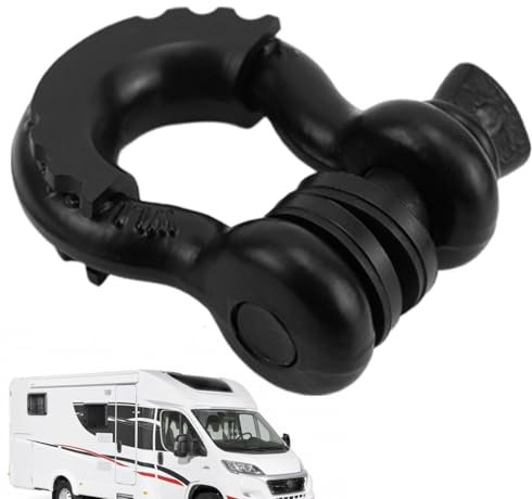 Off Road Recovery Schäkel, 3/4 D Ring Schäkel, 18,999.6 kg Bruchfestigkeit, großer Bogenschäkel, robuster Abschleppgurt, Bergungsschäkel für Fahrzeuge, Geländeausrüstung, Abschleppzubehör,