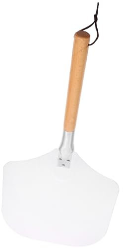 Cabilock Pizzaschaufel Aus Holz Und Aluminiumlegierung Pizza-transferspatel Mit Rutschfestem Griff Backwerkzeug Für Kuchen Pizza Und Torten