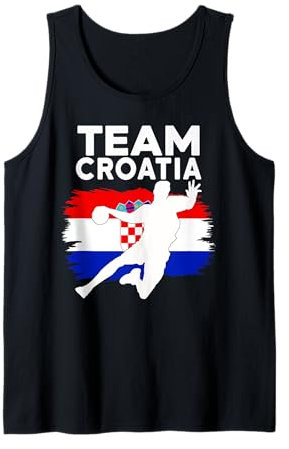 Handball Kroatien Trikot Handballspieler Handballspiel Tank Top